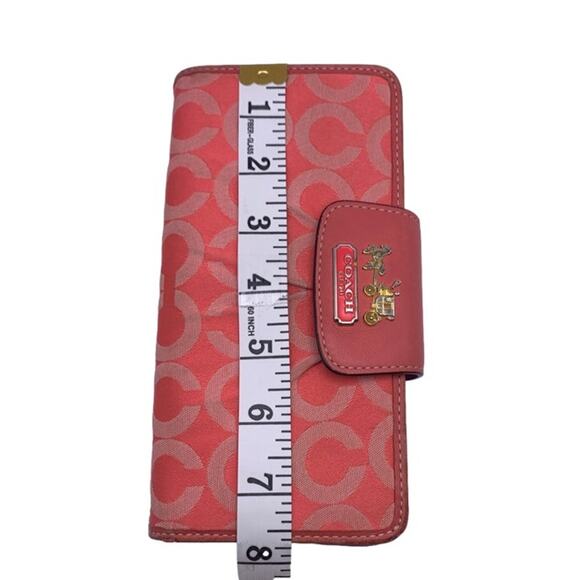 y2k COACH Carriage Signature Canvas Wallet - Picture 10 of 10